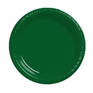 Hunter Green Plastic Luncheon Plates   Bulk Health 
