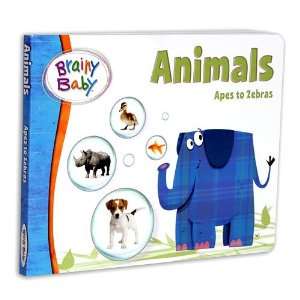  Brainy Baby Animals Board Book: Toys & Games