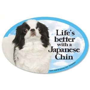  Japanese Chin Oval Dog Magnet for Cars: Pet Supplies
