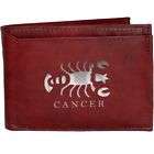 100% Leather Bi fold Mens Wallet Burgundy #1346 7