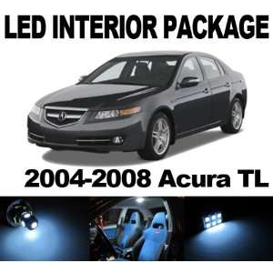 Acura TL 2004 2008 WHITE 9 x SMD LED Interior Bulb Package Combo Deal