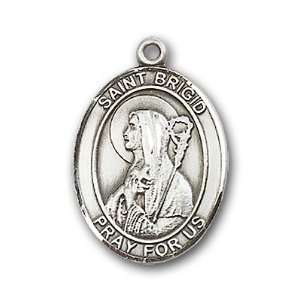  Sterling Silver St. Brigid of Ireland Medal Jewelry