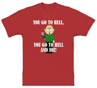 Southpark Mr Hat funny t shirt UP TO 2XL  