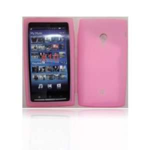  SILICON SKIN BABY PINK CASE FOR SONY ERICSSON XPERIA X10 