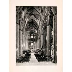   Groin Vault Gothic Interior   Original Photogravure