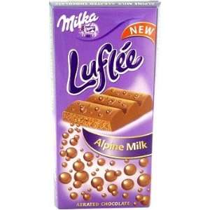 Milka Luffle Aerated Alpine Milk Chocolate ( 100 g )  