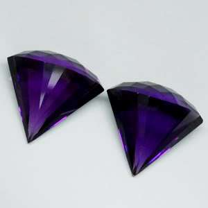 Witching Pair 35ct. Purple Amethyst Fancy  