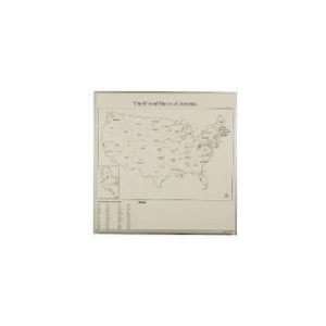   Dry Erase Markerboard with World Map White