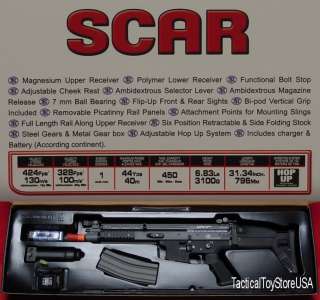   SCAR L by G&G Folding Stock FULL METAL 420fps BLACK M4 SOCOM  