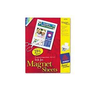   Magnet Sheet   Letter   8.5 x 11   Matte   5 x Sheet   White: Office