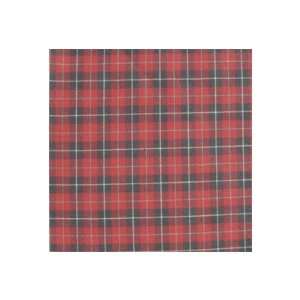 Red and Black Plaid White Lines Napkin 