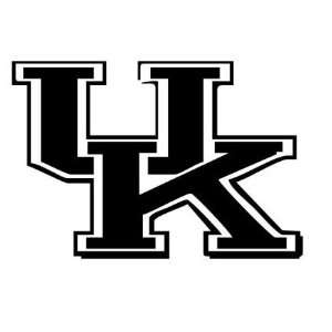    Uk Decal 6 White Sticker Sports Block Letters: Everything Else