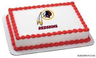Washington Redskins Edible Image Icing Cake Topper  