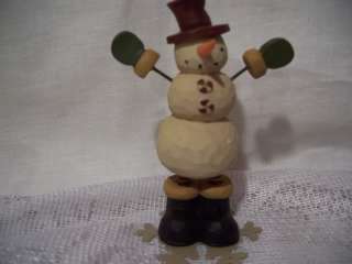   Resin Snowman Snowflake Christmas Tree Winter Ornament New!  