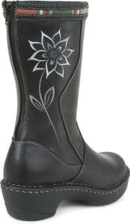 Durango Dream Flower Me In Love Western Winter Snow Zip Black Boots 