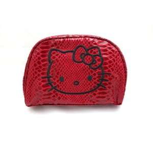  Hello Kitty Python Cosmetic Pouch / Multi Bag   RED 