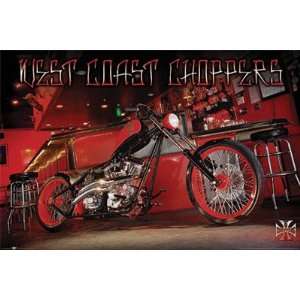  WEST COAST CHOPPERS RED BIKE POSTER 24 X 36 #9112