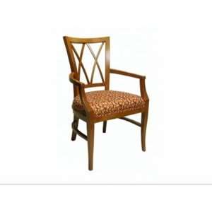 Diamond Back Arm Chair, 1EA, Arm Chair, Diamond Pattern Back Wood Slat 
