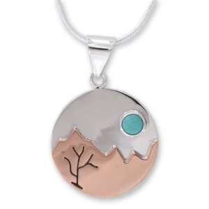  Turquoise pendant necklace, Taxco at Dusk Jewelry
