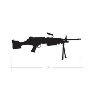  M249 Saw Gun   Sticker   Decal   Die Cut Vinyl Everything 