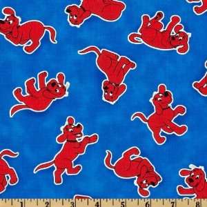  44 Wide Clifford Be Big Character Blue Fabric By The 
