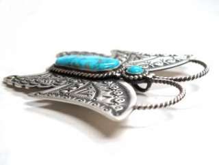 Herman Smith Turquoise Butterfly Pin/Pendant Beautiful  