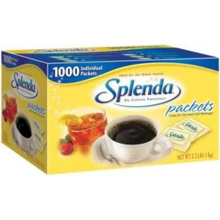 New Splenda Sweetener 1,000 ct packets Sugar Substitute  