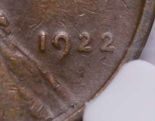 1922 Weak D No D type 1 Lincoln Wheat Cent NGC VF20  