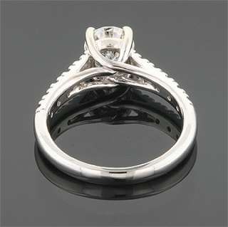 22 CT 14KW MOISSANITE & DIAMOND LUCERN SOLITAIRE RING  