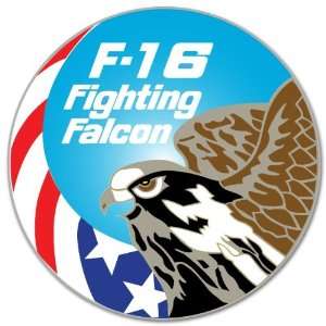   16 Fighting Falcon Airplane Pilot car sticker 4 x 4 Automotive