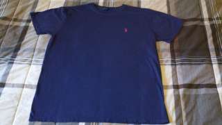 AUTHENTIC Polo t shirt XL 20 Blue BARELY USED RARE TEE  
