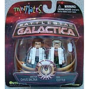   Minimates 2 Pack Series 4 Doc Cottle & Laboratory Baltar Toys & Games