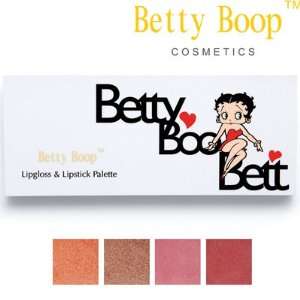   : Betty Boop Word Series 4 Color Lipgloss & Lipstick Palette: Beauty