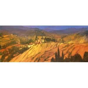  Philip Craig: 62W by 25H : Last View of Tuscany CANVAS 