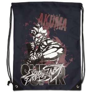    Super Street Fighter IV Akuma Drawstring Bag Black: Toys & Games
