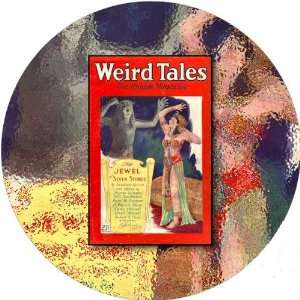   Round Fridge Magnet Weird Tales Jewel of Seven Stones
