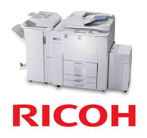 Ricoh Aficio MP 8001 copier   1.2m copies   feed/finisher/print/scan 