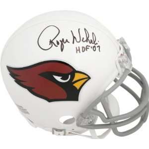  Roger Wehrli Signed Cardinals Mini Helmet w/HOF07 