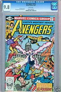 Avengers #212 White Pages Highest CGC 9.8 Elfqueen  