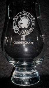 CLAN CUNNINGHAM SCOTCH MALT WHISKY GLENCAIRN TASTING GLASS  