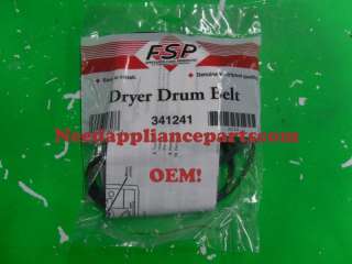 Whirlpool OEM dryer belt part #341241 FSP new in bag  