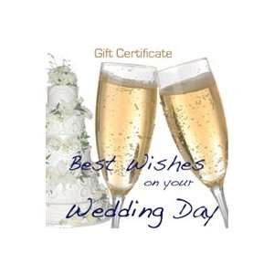 Wedding Day Best Wishes, Cheers! Gift Certificate:  Grocery 
