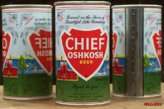 CHIEF OSHKOSH BEER S/S CAN WIDE SEAM GRADE 1 WI 236as  