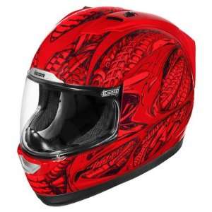 Icon Alliance SSR Speedmetal Helmet   Red  Sports 