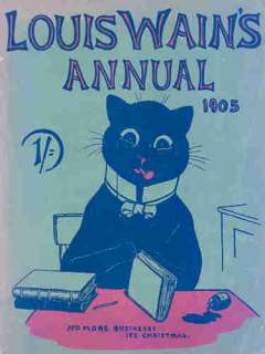 LOUIS WAIN London. COCKNEY CATS. Old Print. 1905  