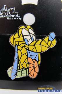 Disney Mosaic Head Series PLUTO Tiles Rare Disneyland Pin  