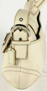 Coach White Leather Hobo Soho Shoulder Bag Handbag Purse 9248  
