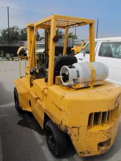 Hyster Model H60XL MIL Propane Forklift 3 Ton Capacity 4395 Hours 