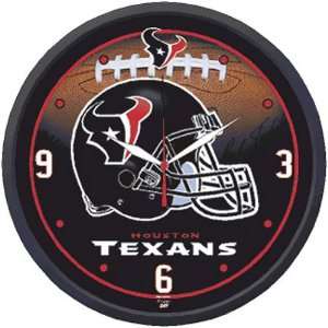  Houston Texans NFL Round Wall Clock: Sports & Outdoors
