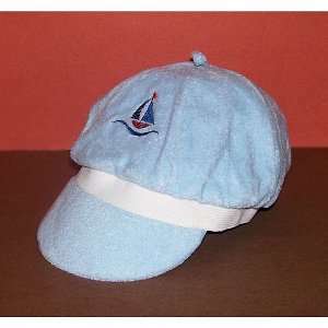  Blue Terry Cloth Baby Sailboat Hat: Toys & Games